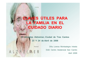 Alzheimer claves útiles para el cuidado diario