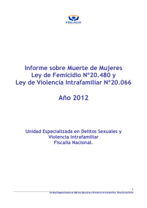 informe sobre femicidios en Chile