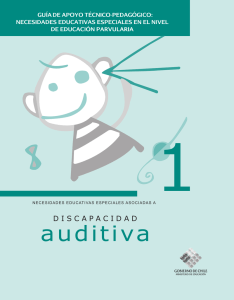 Discapacidad auditiva guía pedagogica preescolar