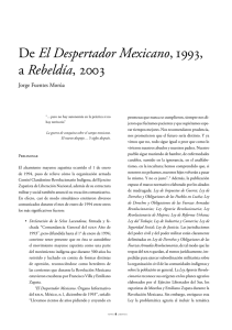 Ley Revolucionaria de Mujeres fue publicada en El Despertador Mexicano, rgano informativo del EZLN, el primero de diciembre de 1993