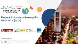 Electoral 6 ciudades - Barranquilla Medición 3  [2015]