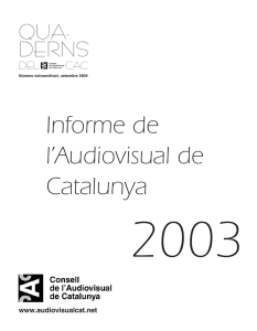 2003 Informe de l’Audiovisual de Catalunya