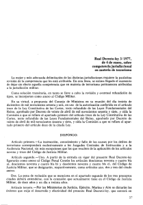 Real Decreto-ley 3/1977, de 4 de enero, sobre competencia jurisdiccional