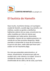 El fautista de Hamelín CUENTOS INFANTILES