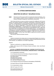 BOLETÍN OFICIAL DEL ESTADO MINISTERIO DE EMPLEO Y SEGURIDAD SOCIAL 6439