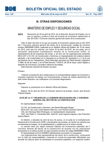 BOLETÍN OFICIAL DEL ESTADO MINISTERIO DE EMPLEO Y SEGURIDAD SOCIAL 5574