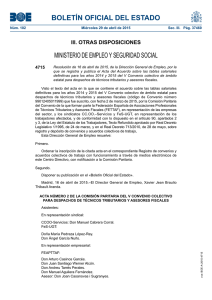 BOLETÍN OFICIAL DEL ESTADO MINISTERIO DE EMPLEO Y SEGURIDAD SOCIAL 4715
