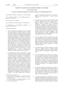 DECISIÓN N 624/2007/CE DEL PARLAMENTO EUROPEO Y DEL CONSEJO