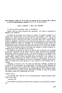 LEY Orgánica 7/1983, de 23 de abril, de reforma de... la Ley de Enjuiciamiento Criminal. (&#34;B.