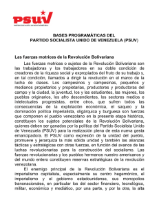 Bases Programáticas del Partido Socialista Unido de Venezuela (Formato PDF)