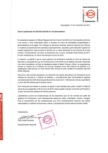 Carta del Representante Regional de DCA Honduras en este link.