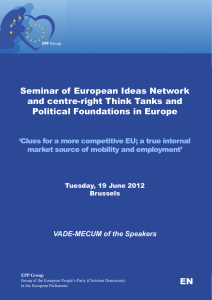 Seminar of European Ideas Network and centre-right Think Tanks and EN