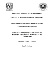Manual de Prácticas de Medicina y Zootecnia de Animales de Laboratorio