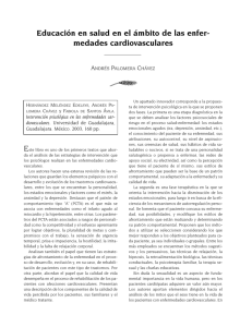 Educación en salud en el ámbito de las enfer- medades cardiovasculares H M