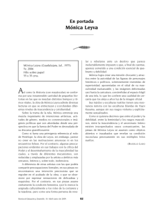 Mónica Leyva En portada Mónica Leyva (Guadalajara, Jal., 1975)