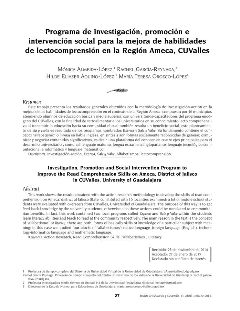 Programa De Investigaci N Promoci N E Intervenci N Social Para La