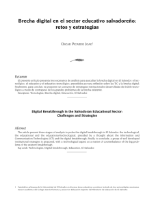Brecha digital en el sector educativo salvadoreño: Retos y estrategias