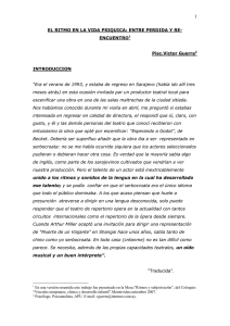 El ritmo en la vida psíquica. Entre perdida y reencuentro. Victor Guerra (.pdf)