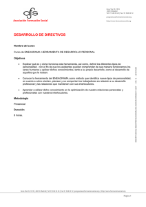 Desarrollo de Directivos: ENEAGRAMA: HERRAMIENTA DE DESARROLLO PERSONAL.