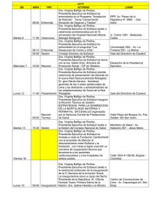 Agenda Oficial de EsSalud Octubre de 2015