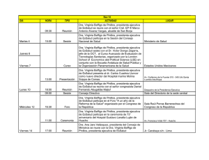 Agenda Oficial de EsSalud Noviembre de 2014