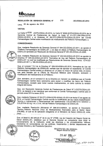 Resolución de Gerencia General N°  878-GG-ESSALUD-2014