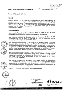 Resolución de Gerencia General N° 904-GG-ESSALUD-2011