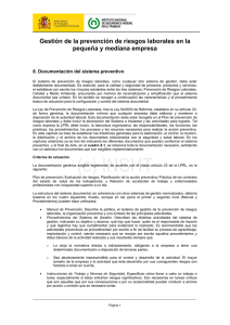 Nueva ventana:8. Documentación del sistema preventivo (pdf, 146 Kbytes)