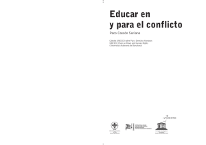 Educar en y para el conflicto  - Paco Cascón