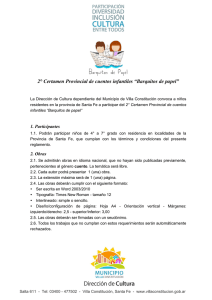 Bases para participación del 2º Certamen Provincial de Cuentos Infantiles Barquitos de Papel