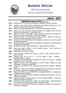 Boletín Oficial JULIO  2007