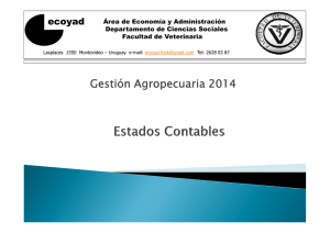 Gestión Agropecuaria 2014 ecoyad Área de Economía y Administración Departamento de Ciencias Sociales
