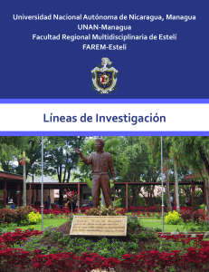 Universidad Nacional Autónoma de Nicaragua, Managua UNAN-Managua Facultad Regional Multidisciplinaria de Estelí