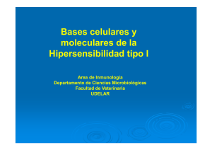 Bases Inmunológicas de la Hipersensibilidad Tipo I.
