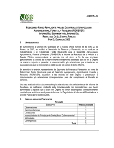 FIDEICOMISO FONDO REVOLVENTE PARA EL DESARROLLO AGROPECUARIO, AGROINDUSTRIAL, FORESTAL Y PESQUERO (FIDREVER)