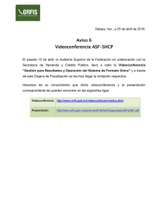 Aviso 6 Videoconferencia ASF-SHCP