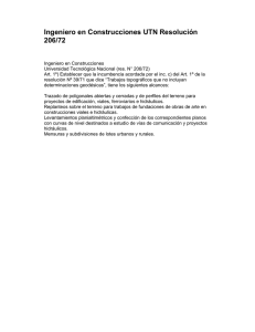Ing. en Construcciones UTN Resolución 206/72