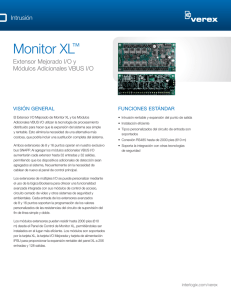 Monitor XL Expansion Modules Data Sheet (Spanish)