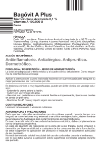 1236 Bagóvit A Plus Triamcinolona Acetonida 0,1 % Vitamina A 100.000 U