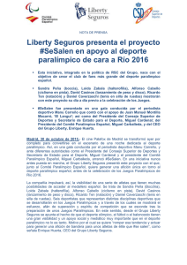 Liberty Seguros presenta el proyecto #SeSalen en apoyo al deporte