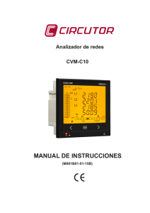 MANUAL DE INSTRUCCIONES Analizador de redes CVM-C10 (M001B01-01-15B)
