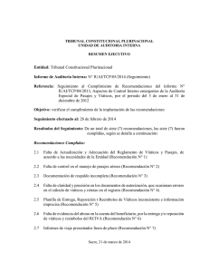 Informe de Auditoría Interna Nº IUAI/TCP/05/2014