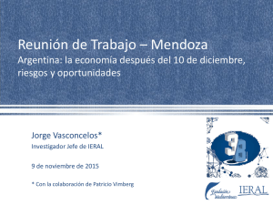 Reunión de Trabajo – Mendoza riesgos y oportunidades Jorge Vasconcelos*