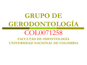 • Presentación grupo Gerodontología