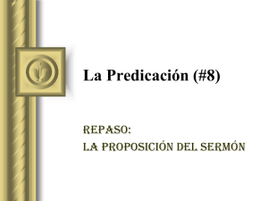 IBMA107-8 ppt Repaso de la Proposición del Sermón