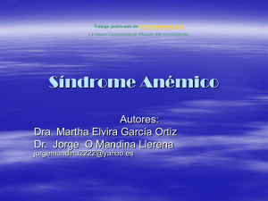 Sindrome Anemico (ppt)