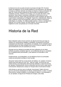HISTORIA DE LA RED TELEFONICA