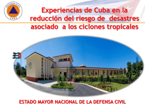 Experiencia de Cuba en la RDD