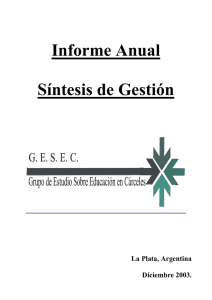Informe de Gestión 2003