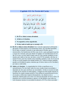 Capítulo 112: Un Tercio del Corán